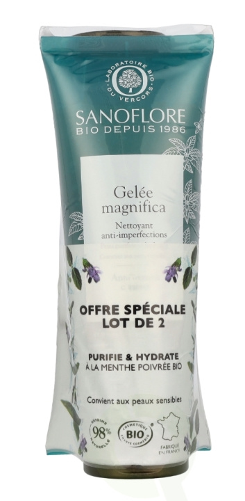Sanoflore Gelee Magnifica Anti-Impurities Cleanser Duo 240 ml 2x120ml i gruppen HELSE OG SKJØNNHET / Hudpleie / Ansikt / Dagkrem hos TP E-commerce Nordic AB (C99793)