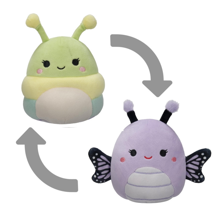 Squishmallows 13 cm P18 Plysj - Flip A Mallows - Kålrot og Bibiana i gruppen LEKER, BARN OG BABY / Leker / Figurer, miniatyrer og tilbehør hos TP E-commerce Nordic AB (D00427)