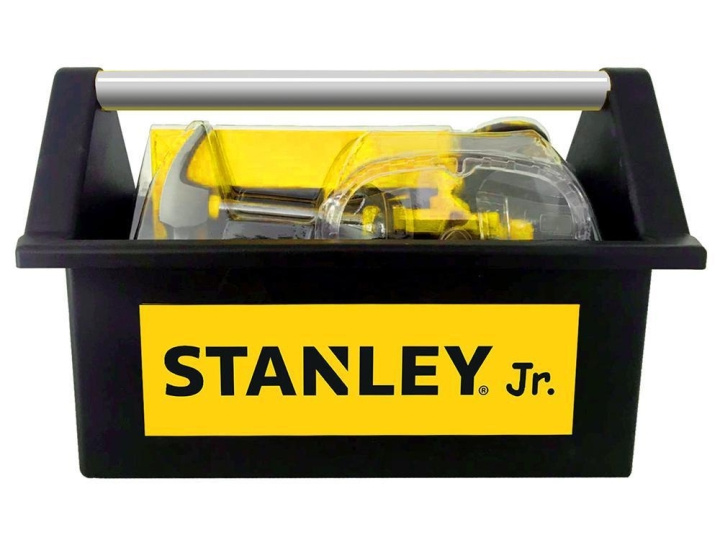 Stanley Jr - Åpen verktøykasse + 5 stk. verktøysett (TBS005-06-SY) i gruppen LEKER, BARN OG BABY / Leker / Lite hjem & rollespill hos TP E-commerce Nordic AB (D00540)