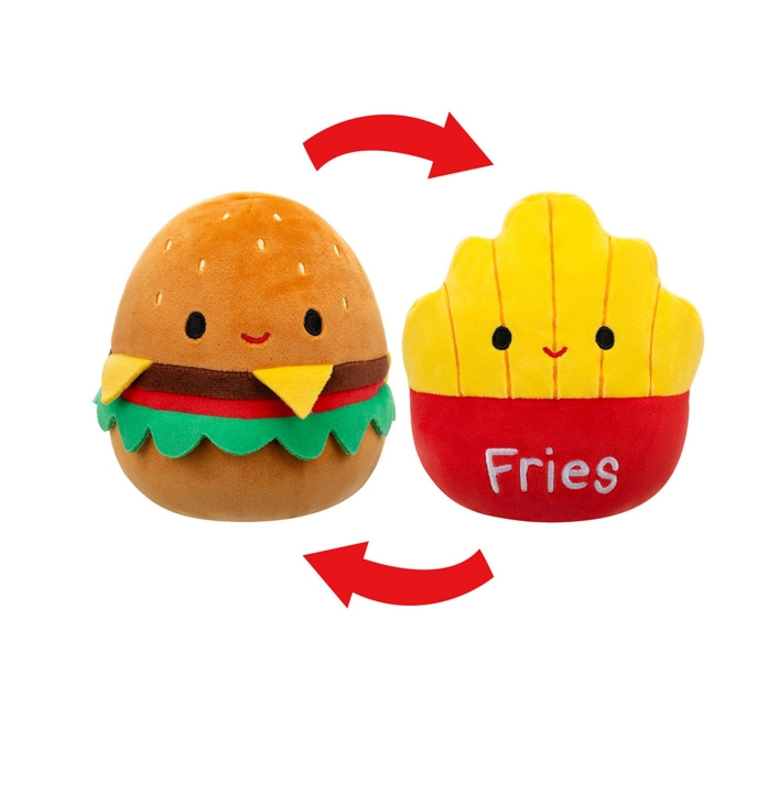 Squishmallows P20 Flip A Mallows - Carl Cheeseburger/ Floyd Pommes frites i gruppen LEKER, BARN OG BABY / Babyleker (0-3 år) / Kosedyr hos TP E-commerce Nordic AB (D00864)