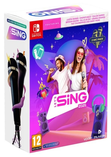 Let\'s Sing 2025 (Double Mic Bundle) (Switch) i gruppen Elektronikk / TV-spill & tilbehør / Nintendo Switch / Spel hos TP E-commerce Nordic AB (D00870)