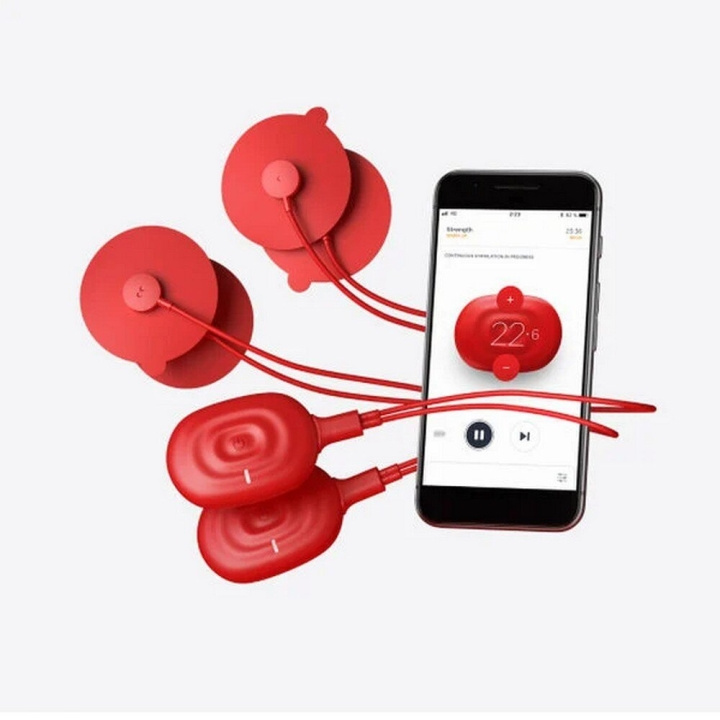 Therabody Powerdot Duo Red 2.0 x2 i gruppen HELSE OG SKJØNNHET / Massasje og velvære / Massasje hos TP E-commerce Nordic AB (D01033)