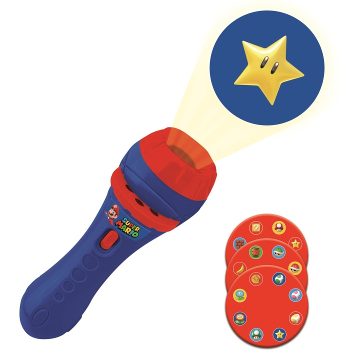 Lexibook Super Mario Theme Stories-projektor og fakkellampe - (LTC050NI) i gruppen SPORT, FRITID & HOBBY / Lommelykter og hodelykter / Lommelykter hos TP E-commerce Nordic AB (D01132)