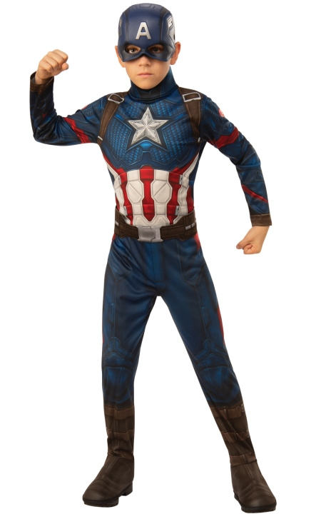 Rubies Kostyme - Captain America (132 cm) i gruppen LEKER, BARN OG BABY / Leker / Masker og kostymer hos TP E-commerce Nordic AB (D01451)