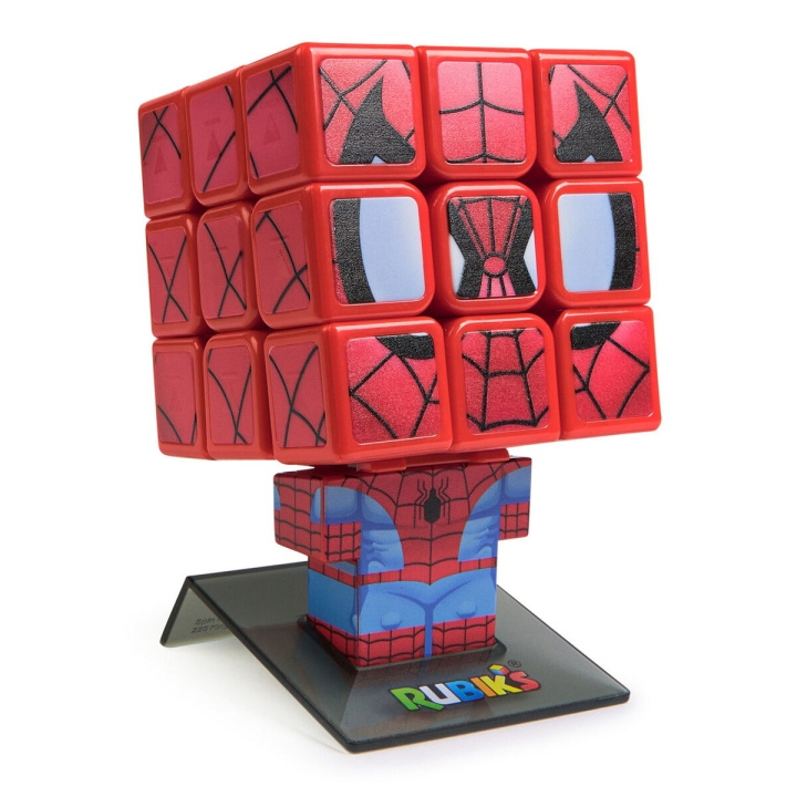 Rubiks Kubber 3x3 - Spider Man (6071040) i gruppen LEKER, BARN OG BABY / Spill / Brettspill hos TP E-commerce Nordic AB (D01499)
