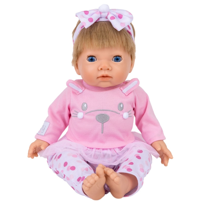 Tiny Treasure S - Rosa kaninbaby med blondt hår (30542) i gruppen LEKER, BARN OG BABY / Leker / Dukker & tilbehør hos TP E-commerce Nordic AB (D01793)
