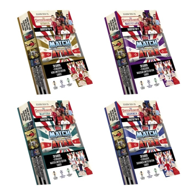 Topps MATCH ATTAX CHAMPIONS LEAGUE BOOSTER TIN - Assortert (UCLMA24-05) i gruppen SPORT, FRITID & HOBBY / Morsomme produkter / Samlerobjekter hos TP E-commerce Nordic AB (D02234)