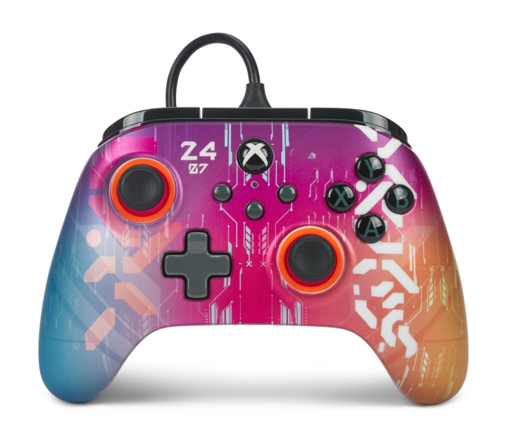 PowerA Forbedret kablet kontroller - Cyber Style (Xbox X/S) i gruppen Elektronikk / TV-spill & tilbehør / Xbox Series X / Tilbehør hos TP E-commerce Nordic AB (D02265)