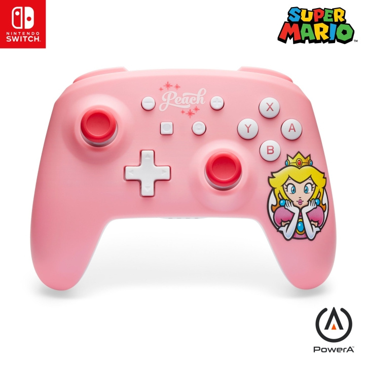 PowerA Trådløs kontroller - Prinsesse Ferskenrosa (Nintendo Switch) i gruppen Elektronikk / TV-spill & tilbehør / Nintendo Switch / Tilbehør hos TP E-commerce Nordic AB (D02285)