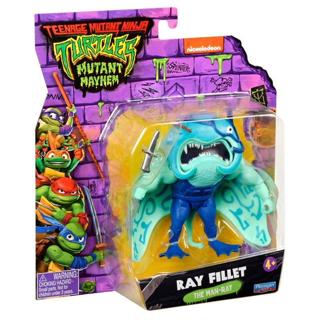 Teenage Mutant Ninja Turtles Turtles Mutant Mayhem - Grunnfigurer 12 cm - Ray Fillet i gruppen LEKER, BARN OG BABY / Leker / Figurer, miniatyrer og tilbehør hos TP E-commerce Nordic AB (D02601)