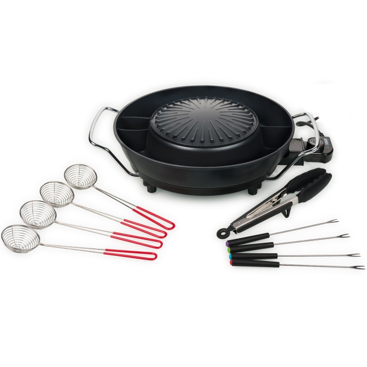 Tristar Korean Grill PZ-9131 Elektrisk gryte Ø 24 cm 1800W 3l i gruppen HJEM, HUS OG HAGE / Hageprodukter / Griller & Grilltilbehør hos TP E-commerce Nordic AB (D03042)