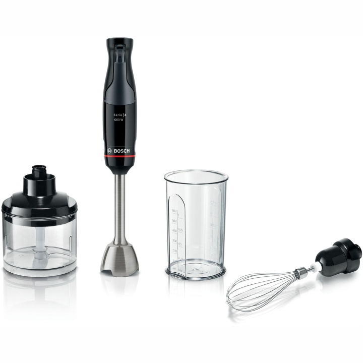 Bosch Stavmikserpakke MSM4B621 inkl. hakker og ballongvisp 1000W i gruppen HJEM, HUS OG HAGE / Husholdningsapparater / Matprosessorer og kjøkkenassistenter / Stavmiksere hos TP E-commerce Nordic AB (D03052)
