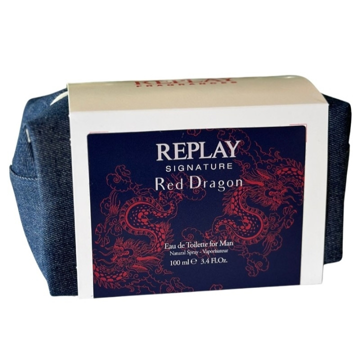 REPLAY REPLAY Gavesett Signature Red Dragon Man Edt 100ml + Pochette i gruppen HELSE OG SKJØNNHET / Gavesett / Gavesett for ham hos TP E-commerce Nordic AB (D03063)