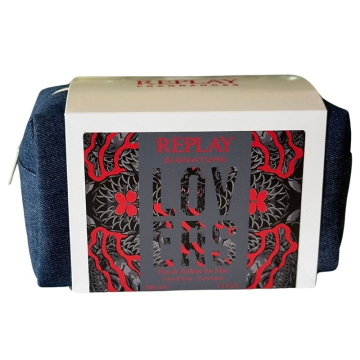 REPLAY REPLAY Gavesett Signature Lovers Man Edt 100ml + Pochette i gruppen HELSE OG SKJØNNHET / Gavesett / Gavesett for ham hos TP E-commerce Nordic AB (D03064)