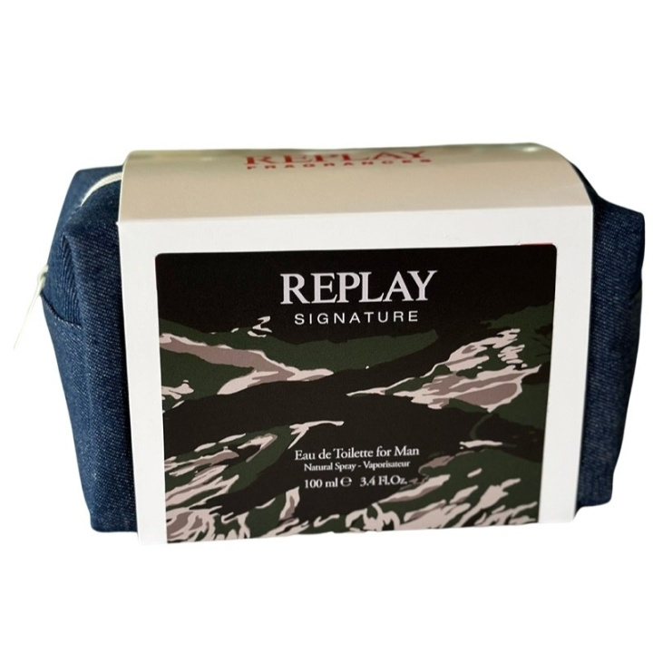 REPLAY Gavesett REPLAY Signature Man Edt 100ml + Pochette i gruppen HELSE OG SKJØNNHET / Gavesett / Gavesett for ham hos TP E-commerce Nordic AB (D03066)