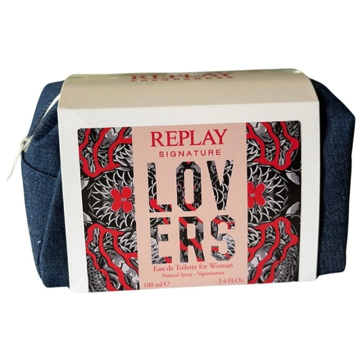 REPLAY Gavesett REPLAY Signature Lovers Woman Edt 100ml + Pochette i gruppen HELSE OG SKJØNNHET / Gavesett / Gavesett for henne hos TP E-commerce Nordic AB (D03067)