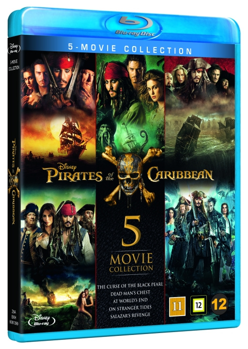 Pirates Of The Caribbean 1-5 Box i gruppen Elektronikk / Lyd & Bilde / TV og tilbehør / Filmer / Blu-ray hos TP E-commerce Nordic AB (D03551)