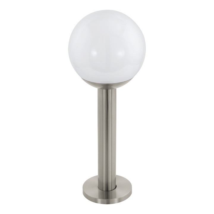 Eglo Nisia-Z utendørs gulvlampe i rustfritt stål og hvit H52,5 - RGB + TW - Zigbee, Bluetooth i gruppen HJEM, HUS OG HAGE / El og belysning / Utendørsbelysning / Hagebelysning hos TP E-commerce Nordic AB (D04036)