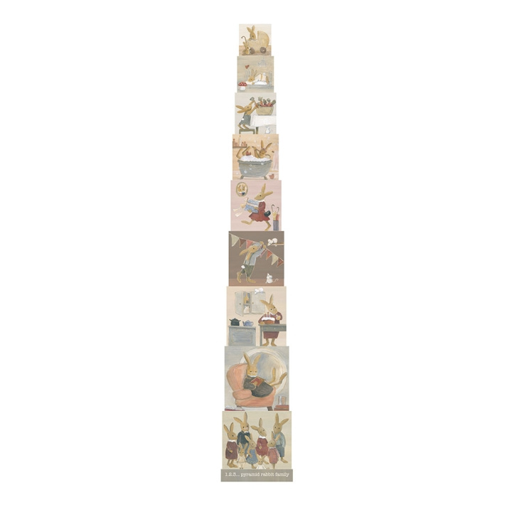 Egmont Toys Pyramide 123 Kaninfamilie - (570037) i gruppen LEKER, BARN OG BABY / Leker / Byggeleker / Byggeklosser hos TP E-commerce Nordic AB (D04326)