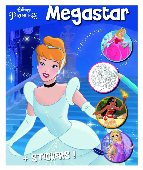 Disney Megastjerne-malebok - Prinsesse i gruppen LEKER, BARN OG BABY / Leker / Håndtverk hos TP E-commerce Nordic AB (D04664)
