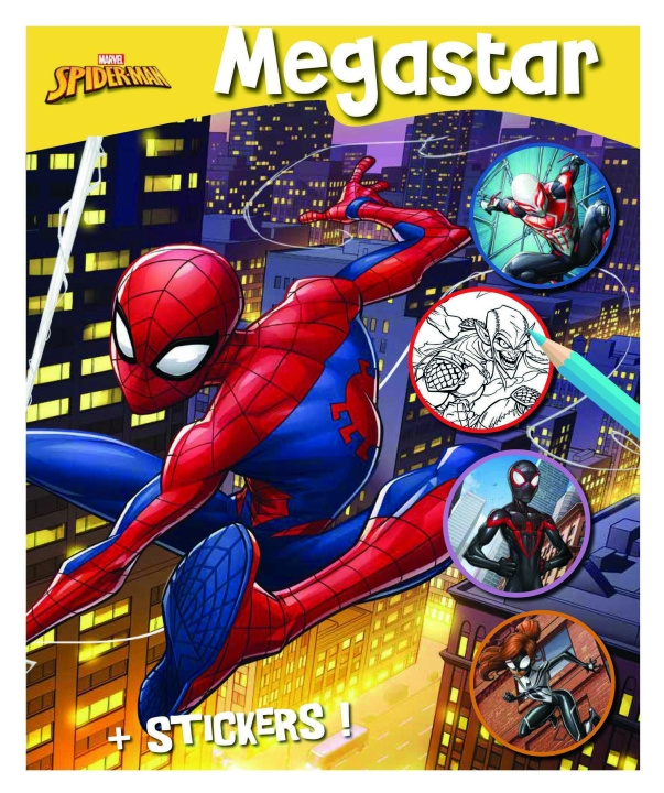 Disney Megastjerne-malebok - Spiderman i gruppen LEKER, BARN OG BABY / Leker / Håndtverk hos TP E-commerce Nordic AB (D04668)