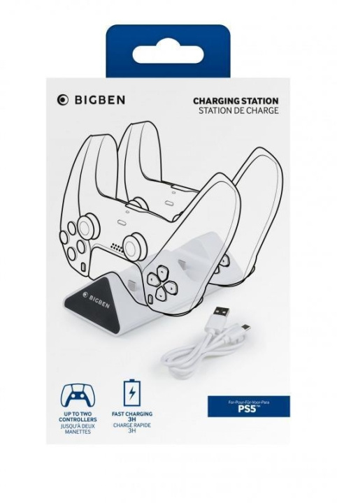 Bigben PS5 Dual Charger V2 i gruppen Elektronikk / TV-spill & tilbehør / Sony PlayStation 5 / Tilbehør hos TP E-commerce Nordic AB (D04842)