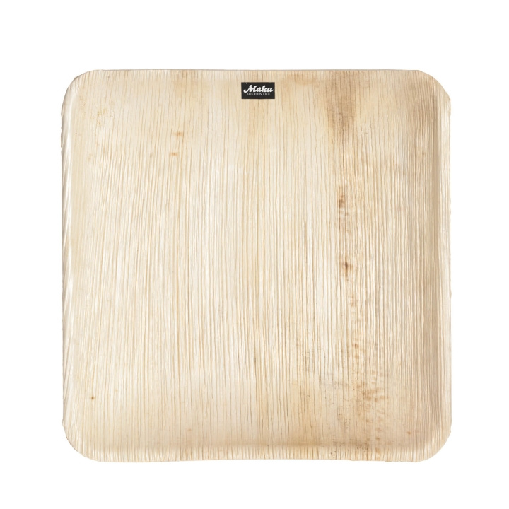 Maku Palm Leaf Plate 20X20 cm 10Pcs i gruppen HJEM, HUS OG HAGE / Kjøkkenutstyr / Annet kjøkkenutstyr hos TP E-commerce Nordic AB (D05416)