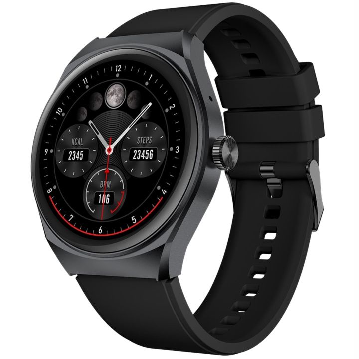 Celly Trainerhalo Smartklokke med rund urskive Svart i gruppen SPORT, FRITID & HOBBY / Smartwatch og Aktivitetsmålere / Smartwatches hos TP E-commerce Nordic AB (D05523)