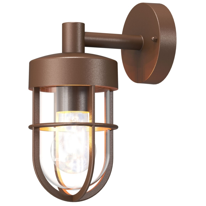 Llitt Jimmy Vegglampe E27 sokkel IP44 Corten i gruppen HJEM, HUS OG HAGE / El og belysning / Utendørsbelysning / Fasadebelysning / Uten bevegelsessensor hos TP E-commerce Nordic AB (D05544)