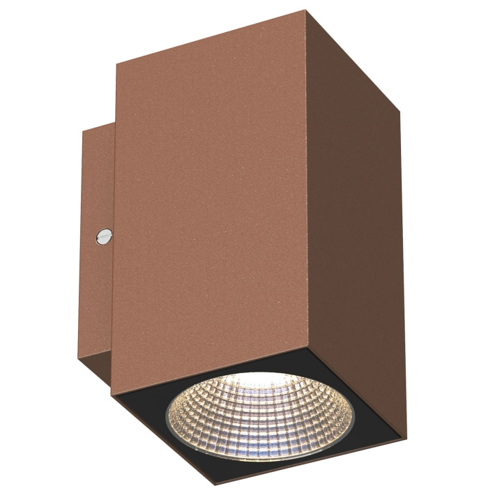 Llitt Mathias I Vegg-LED IP65 3000K 3W 290lm Corten i gruppen HJEM, HUS OG HAGE / El og belysning / Utendørsbelysning / Fasadebelysning / Uten bevegelsessensor hos TP E-commerce Nordic AB (D05553)