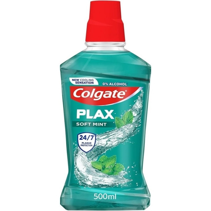 Colgate Plax Munnskyll Soft Mint 500 ml i gruppen HELSE OG SKJØNNHET / Munnpleie / Whiteningprodukter hos TP E-commerce Nordic AB (D05588)