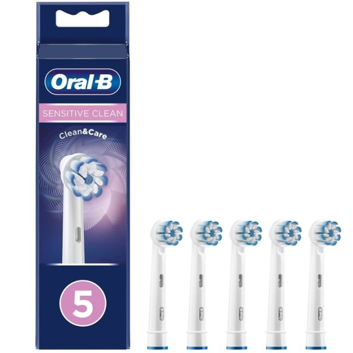 Oral B Sensitive Clean tannbørstehode 5 stk i gruppen HELSE OG SKJØNNHET / Munnpleie / Elektriske tannbørster tilbehør hos TP E-commerce Nordic AB (D05594)