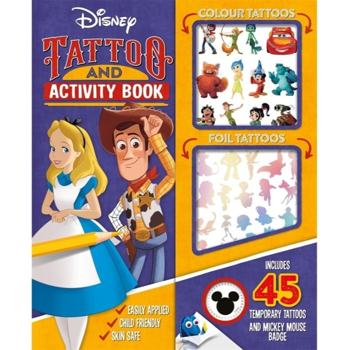 Disney Tatoverings- og aktivitetsbok, engelsk i gruppen LEKER, BARN OG BABY / Leker / Håndtverk hos TP E-commerce Nordic AB (D05608)