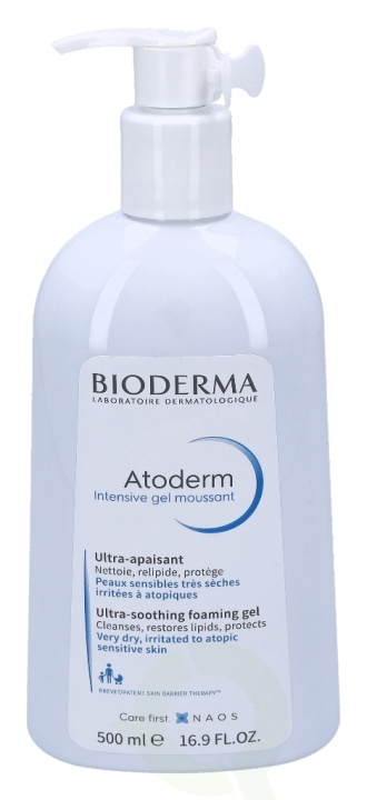 Bioderma Atoderm Intensive Gel Moussant 500 ml Very Dry, Irritated To Atopic Sensitive Skin i gruppen HELSE OG SKJØNNHET / Hudpleie / Ansikt / Dagkrem hos TP E-commerce Nordic AB (D05681)