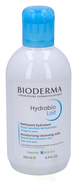 Bioderma Hydrabio Lait Moisturising Cleansing Milk 250 ml Dehydrated Sensitive Skin, Face And Eyes i gruppen HELSE OG SKJØNNHET / Hudpleie / Ansikt / Rengjøring hos TP E-commerce Nordic AB (D05683)