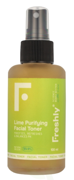 Freshly Cosmetics Lime Purifying Facial Toner 100 ml i gruppen HELSE OG SKJØNNHET / Hudpleie / Ansikt / Ansiktsvann & Facemist hos TP E-commerce Nordic AB (D05971)