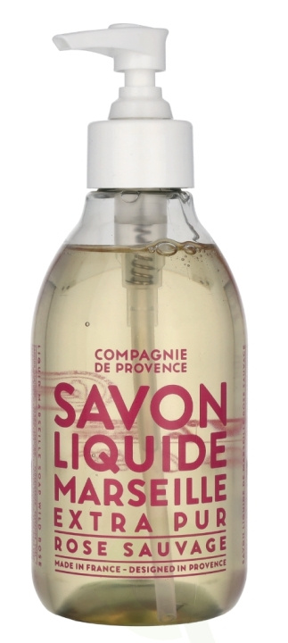 Compagnie De Provence Marseille flytende såpe 300 ml Wild Rose i gruppen HELSE OG SKJØNNHET / Hudpleie / Kroppspleie / Bad- og dusjkrem hos TP E-commerce Nordic AB (D06257)