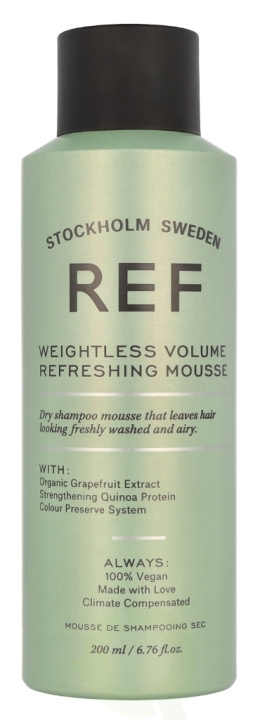 REF Weightless Volume REFreshing Mousse 200 ml i gruppen HELSE OG SKJØNNHET / Hår & styling / Hårstyling / Hårmousse hos TP E-commerce Nordic AB (D06274)