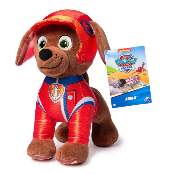 Paw Patrol Rescue Wheels - Basic plysj - Zuma (19 cm) i gruppen LEKER, BARN OG BABY / Babyleker (0-3 år) / Kosedyr hos TP E-commerce Nordic AB (D06544)