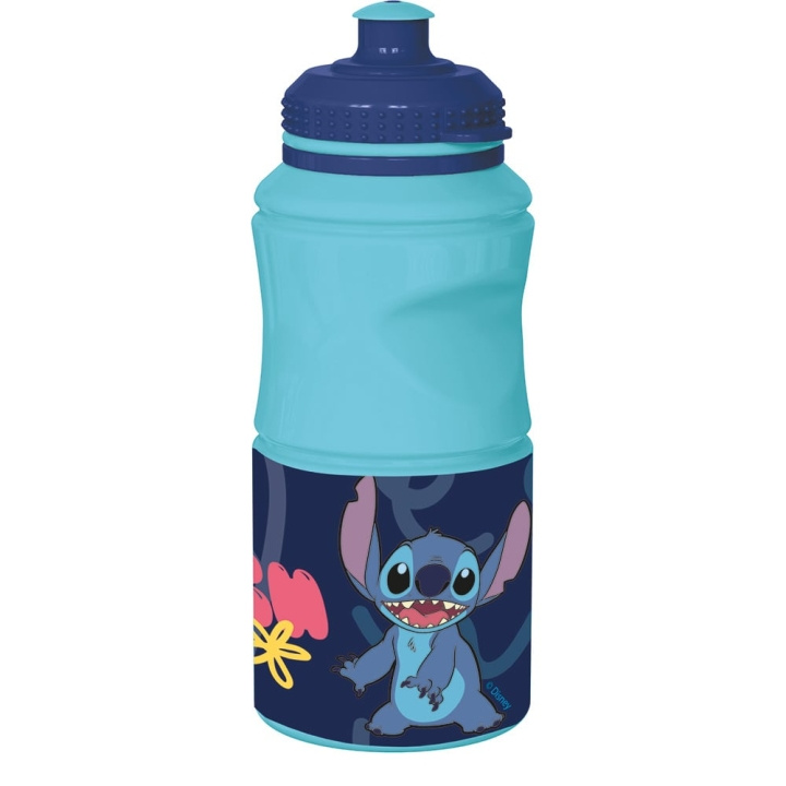 STOR Easy hold sportsvannflaske, 380 ml - Stitch (088808722-75055-12) i gruppen LEKER, BARN OG BABY / Spise & drikke / Tåteflasker & tilbehør hos TP E-commerce Nordic AB (D06651)