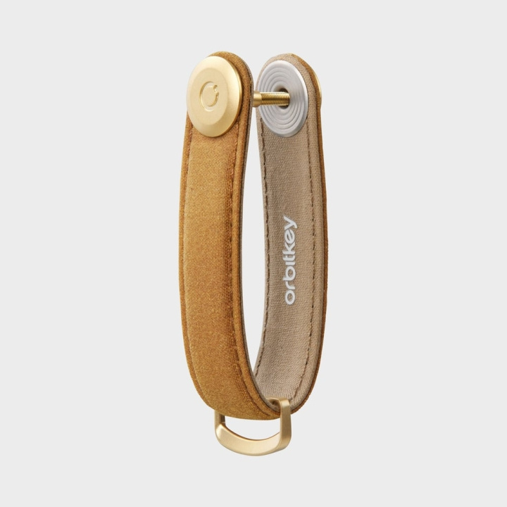 Orbitkey Nøkkelholder i vokset lerret - Golden Sand i gruppen SPORT, FRITID & HOBBY / Morsomme produkter / Smarte produkter hos TP E-commerce Nordic AB (D06817)