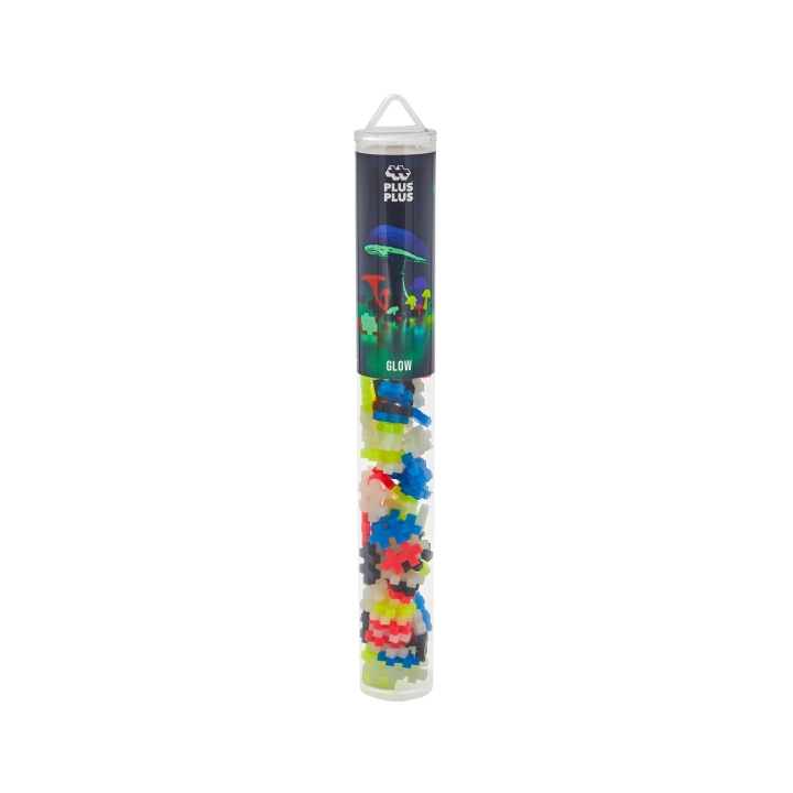 Plus Plus Glow mix / 100 stk Tube (4282) i gruppen LEKER, BARN OG BABY / Leker / Byggeleker / Byggeklosser hos TP E-commerce Nordic AB (D06889)