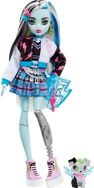 Monster High - Core Doll med kjæledyr - Frankie (HXH73) i gruppen LEKER, BARN OG BABY / Leker / Dukker & tilbehør hos TP E-commerce Nordic AB (D07136)