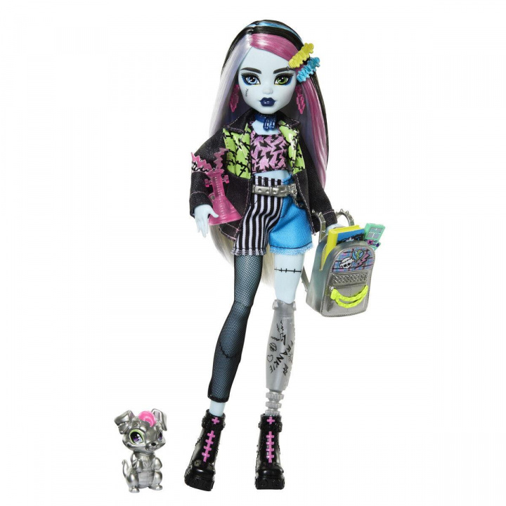 Monster High - Core Doll med kjæledyr - Frankie (HXH73) i gruppen LEKER, BARN OG BABY / Leker / Dukker & tilbehør hos TP E-commerce Nordic AB (D07136)