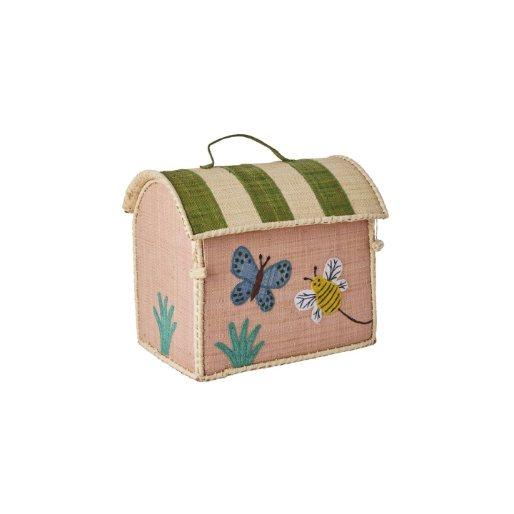 RICE Raffia-veske for barn med sommerfuglmotiv i gruppen LEKER, BARN OG BABY / Reise / Barnevesker hos TP E-commerce Nordic AB (D07155)