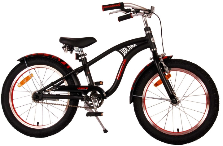 Volare Barnesykkel 18 - Miracle Cruiser Matt Black (21885) i gruppen LEKER, BARN OG BABY / Uteleker / Sykler & sparkesykler hos TP E-commerce Nordic AB (D07221)