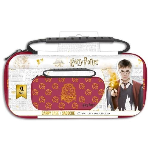 Trade Invaders Harry Potter - XL-etui for Switch og Switch Oled - Rød - Gryffindor i gruppen Elektronikk / TV-spill & tilbehør / Nintendo Switch / Tilbehør hos TP E-commerce Nordic AB (D07255)