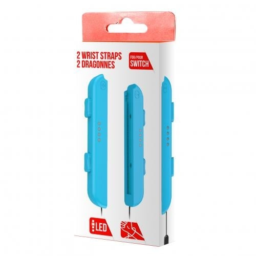 Trade Invaders Par Joy-Con håndleddsstropper blå i gruppen Elektronikk / TV-spill & tilbehør / Nintendo Switch / Tilbehør hos TP E-commerce Nordic AB (D07497)
