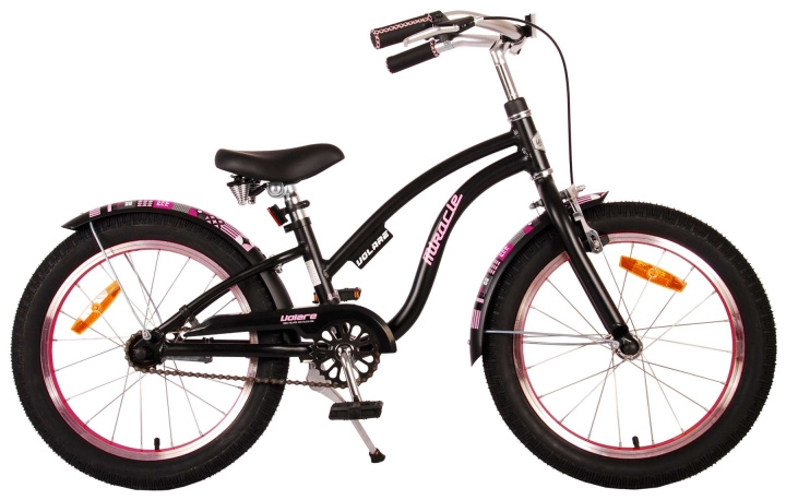 Volare Barnesykkel 18 - Miracle Cruiser Matt Black (21887) i gruppen LEKER, BARN OG BABY / Uteleker / Sykler & sparkesykler hos TP E-commerce Nordic AB (D07645)
