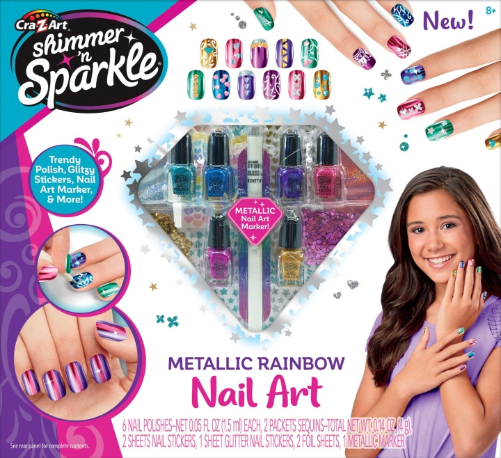 Shimmer ’n Sparkle Shimmer \'n Sparkle - Metallic Rainbow Nail Art (65540) i gruppen LEKER, BARN OG BABY / Leker / Masker og kostymer hos TP E-commerce Nordic AB (D07722)